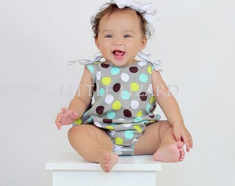 Baby Bubble Romper Sewing Pattern - A classic unisex style