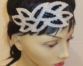 Great Gatsby Headband- 20s Headband, Flapper Headband, Leaf Headband, Art Deco Headband