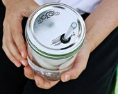 Mason Jar Straw Lid with Acrylic Straw - Wide Mouth Size