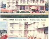 Vintage Florida Postcard -Miami Beach - Copley Plaza Hotel on Collins Avenue