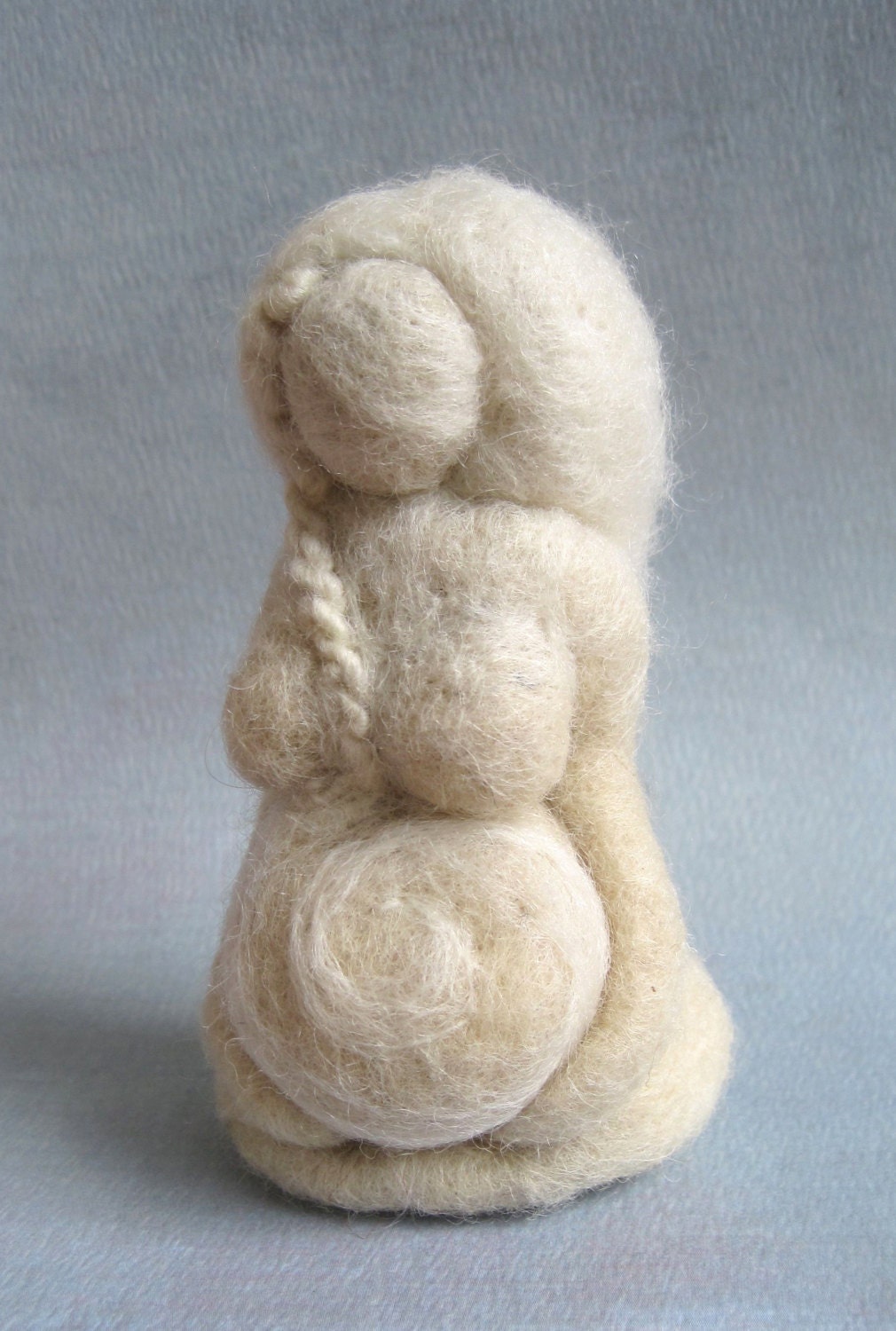 Mother Earth - White on white - Original design by Borbala Arvai, READY TO SHIP