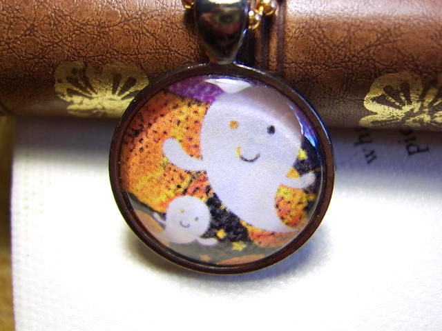 Pendant - "BOO TOO" - Two Cute Ghosts Pendant, Charm, Necklace, Spooky Cute, Halloween 24/7