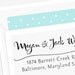 Custom Stamp -  Self Inking Address Stamp - Calligraphy Bird