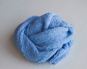 Blue. Malibu. Sky. Stretch Knit Wrap. Newborn Photography Prop. Baby Wrap. Ready to Ship.