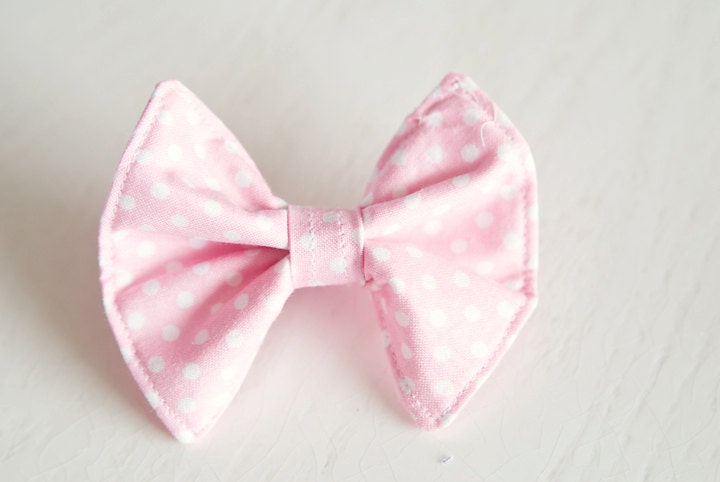 Chevron OR Polkadot LIGHT PINK Childrens Bow Tie