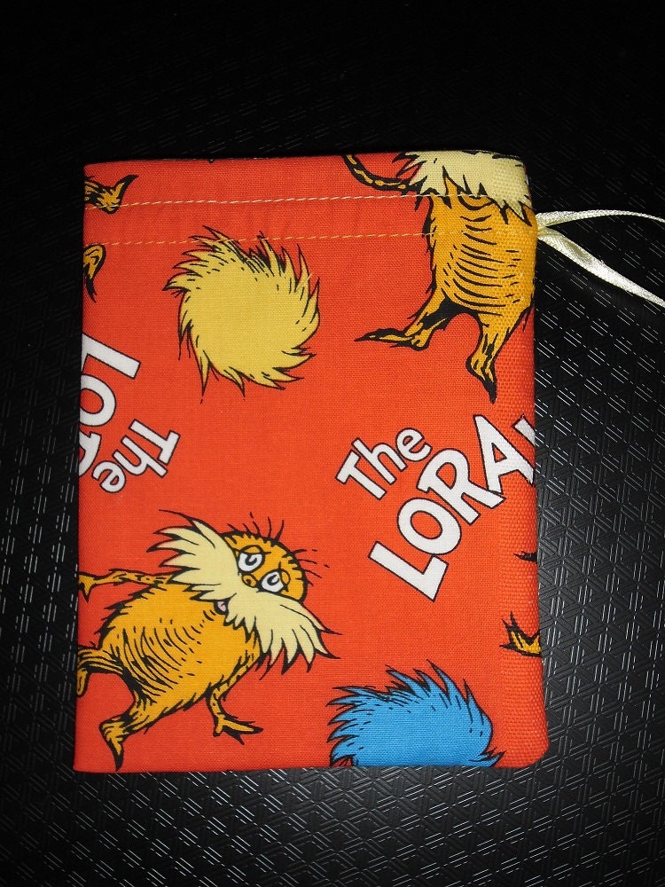 Party Favor Bag - Gifts - Goodies - Dr Seuss - The Lorax - Red/Orange
