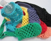 One Crochet Cotton Water Bottle Holder You Pick the Color