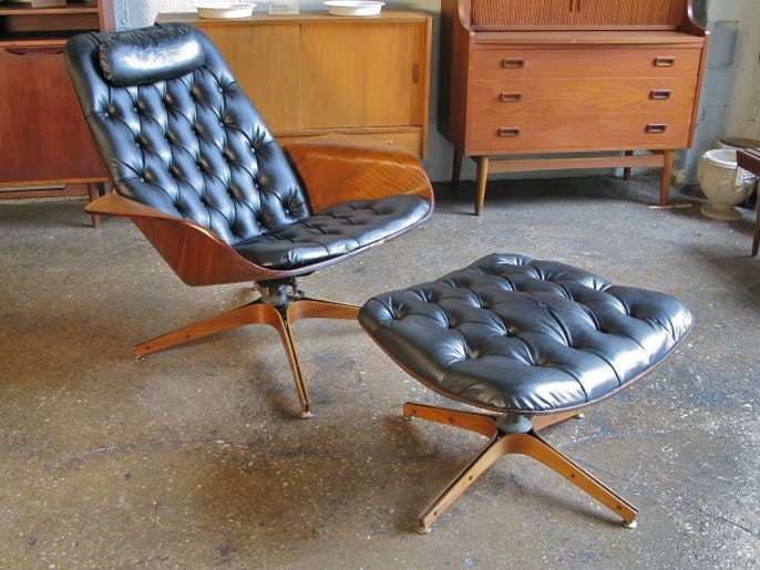 Plycraft Lounge Chair and Ottoman