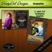 INSTANT DOWNLOAD Distinctive Metals 5x7 Senior Graduation Announcement Templates/PSD files