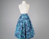 Vintage 1950s authentic hawaiian printed circle skirt