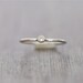Sterling Silver and Moissanite Stacker Ring