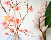 Cherry Blossoms Watercolor, Fine Art Print 8.5x11, Watercolor Flowers