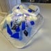 Blue Nights Night light fused glass