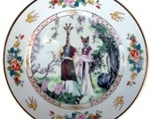 The Geisha Sisters - Altered Vintage Plate