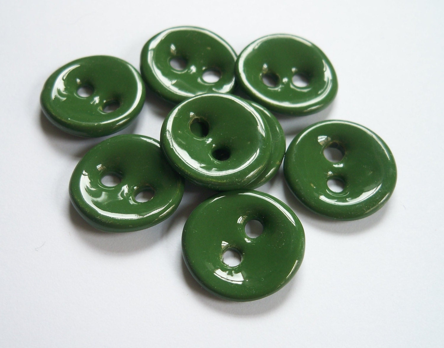 Green Ceramic Buttons