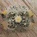 Black and White Daisy Bow Fluffy Stacked Boutique Bow with Daisy Center
