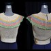 Vintage 30s Top // 1930s Knit // 30s Sweater Top // Oatmeal and Pastels Open Weave