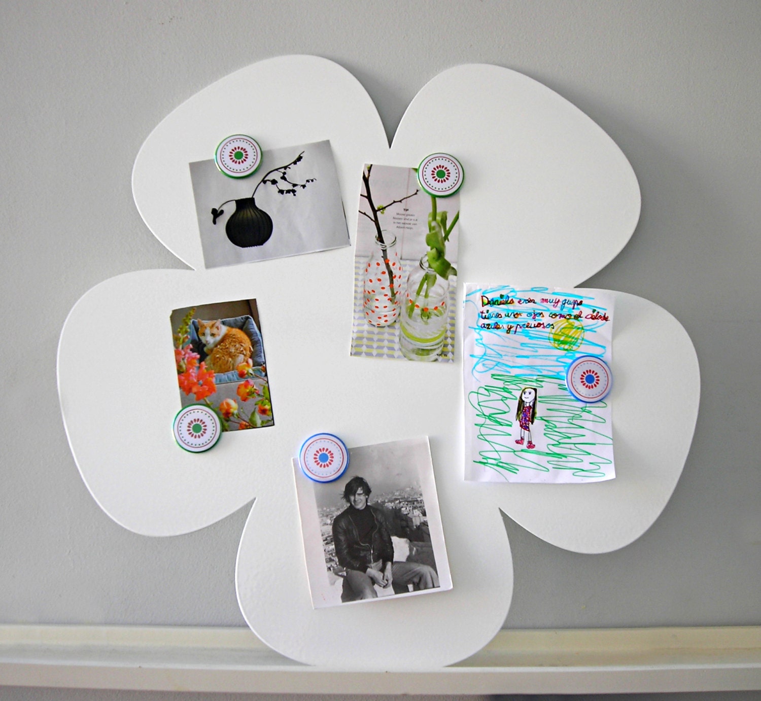 Magnetic board Flower and magnets