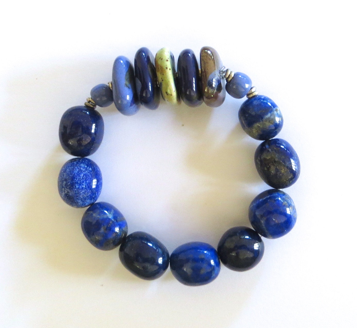 Beaded Bracelet, Kazuri Bangle, Fair Trade, Ceramic Jewelry