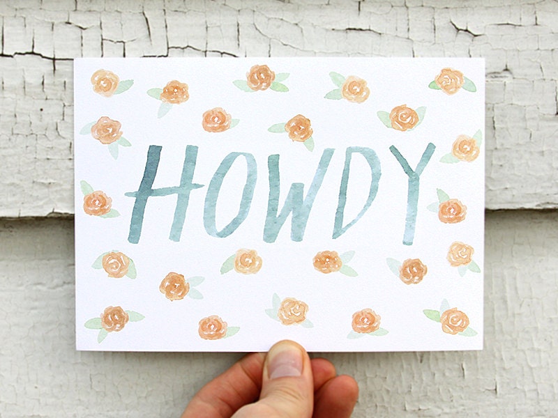 HOWDY Print 5x7