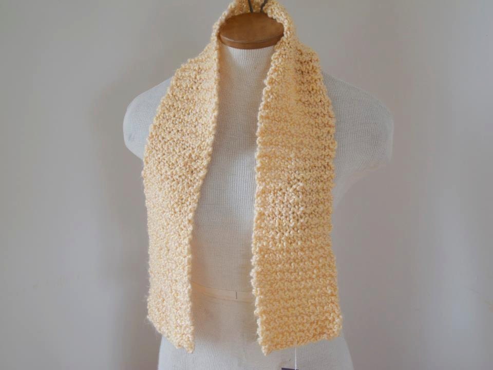 SUPER SALE Short Butter Yellow Scarf