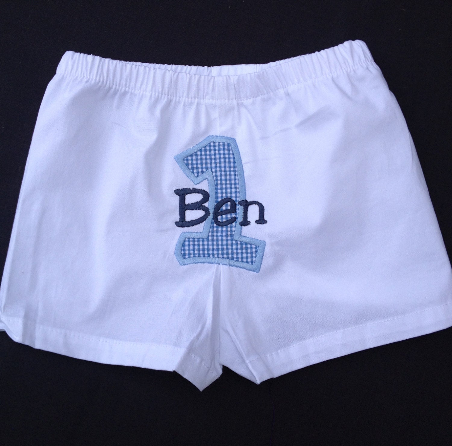 Personalized Boys Birthday Boxer Diaper cover
