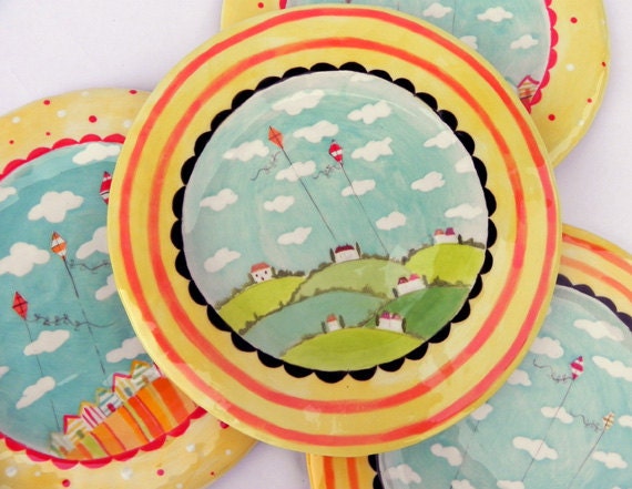 Sunny Countryside Plate - MADE TO ORDER