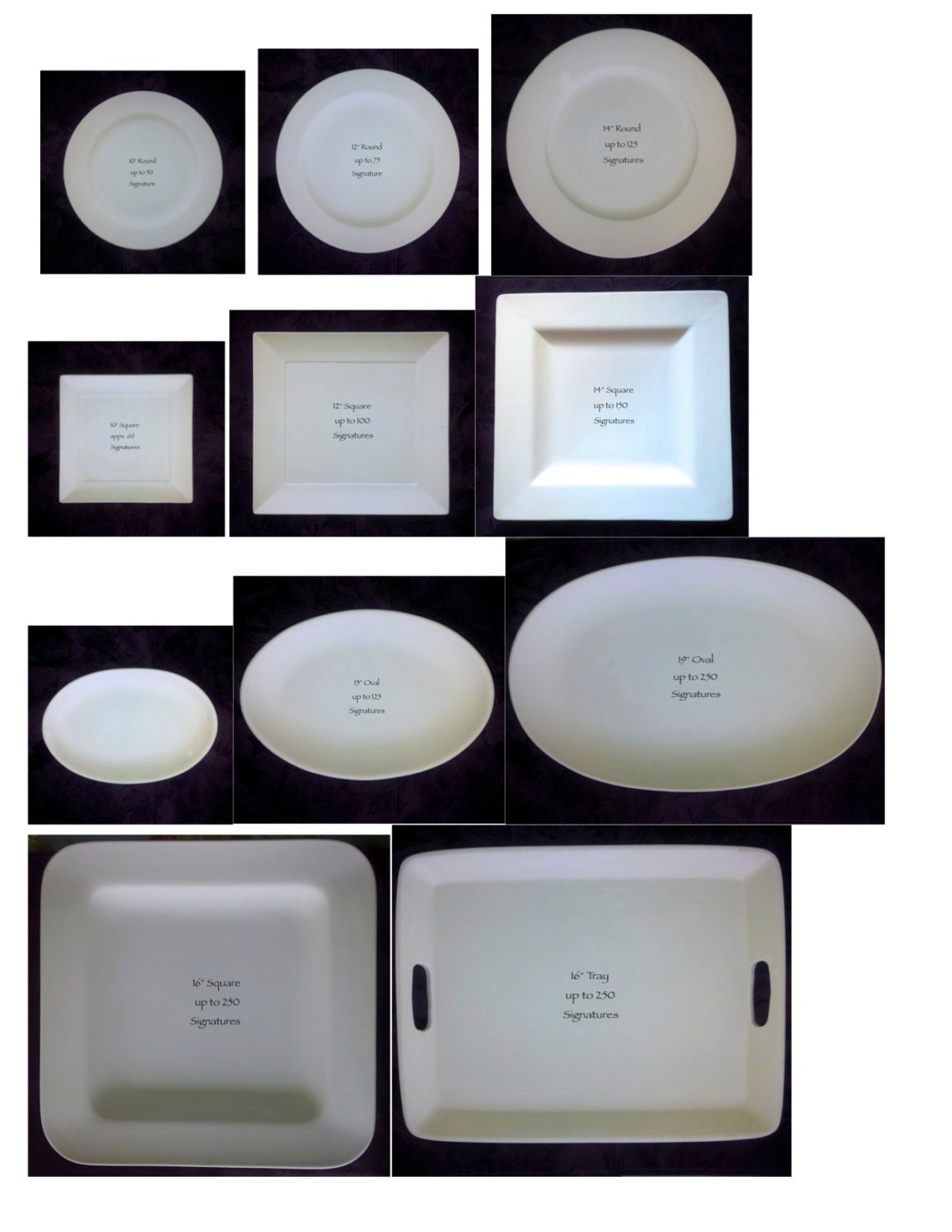Wedding Guest Book Alternative - Guest Book Plate - Signature Plate Guest Book - Custom Guest Book - 2 Color Monogram Cursive