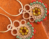 NEW - Dangling Bubble Earrings - Groovy - Jewelry, Chandelier Earrings, Silver, Hoop, Drop, Beadwork, Dangle, Mother's Day Gifts