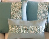 Coastal Aqua and Emerald Pillow Set for your Beach House
