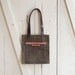 Waxed Canvas Reader: Truffle, with antique leather and fabric