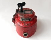 Antique Cast Iron Fire Alarm Box with Original ADT Key