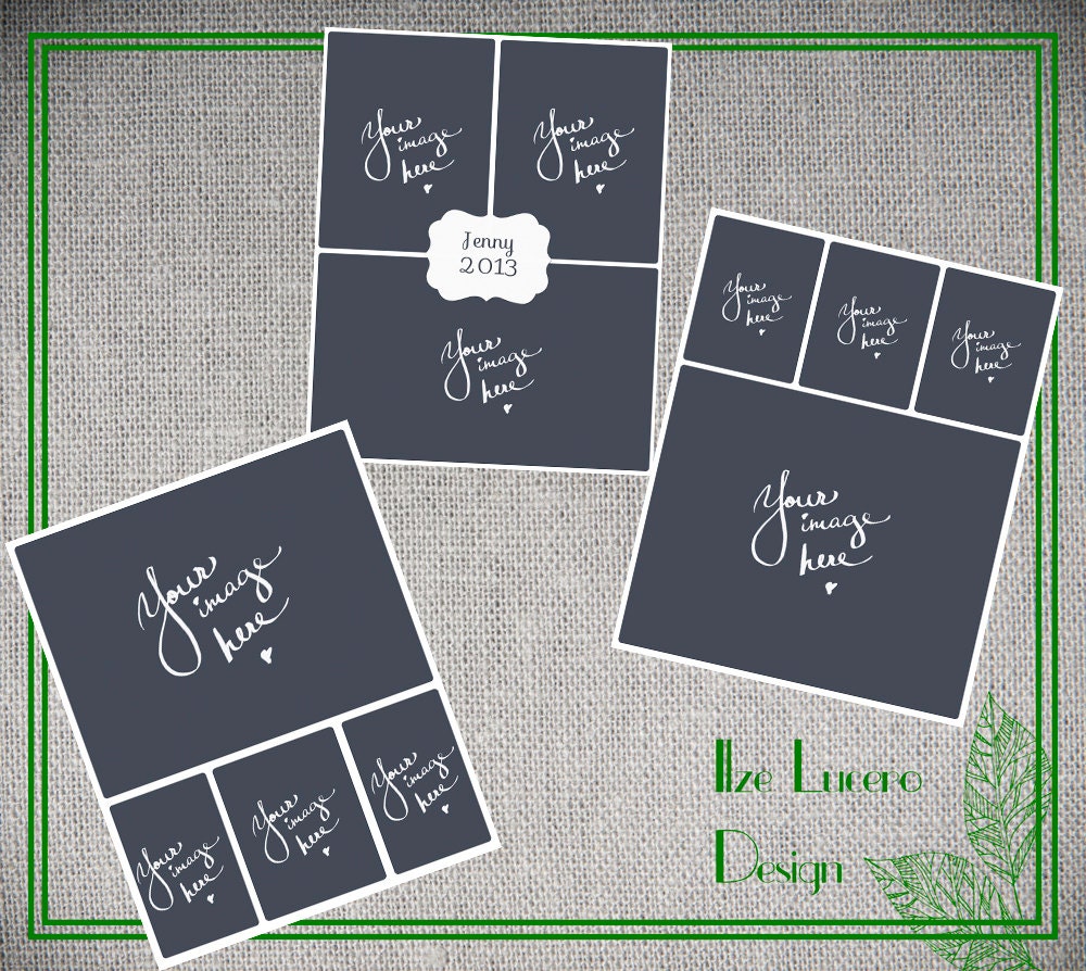 16X20in poster / Blog/ Storyboard / Collage PSD templates Set1