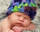 Fluffy and Fun Beanie Crochet Pattern with Satin Bow