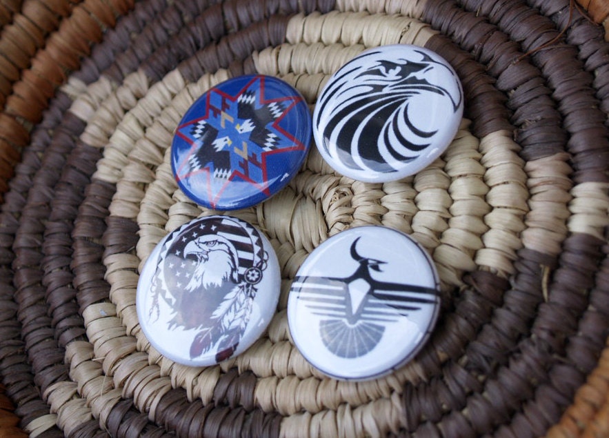 Eagles Native American Button Set