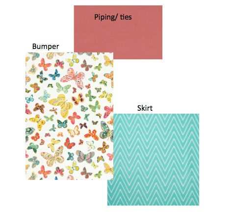 DESIGNER Crib Bumper and Skirt Set- Schumacher, Caitlin WIlson