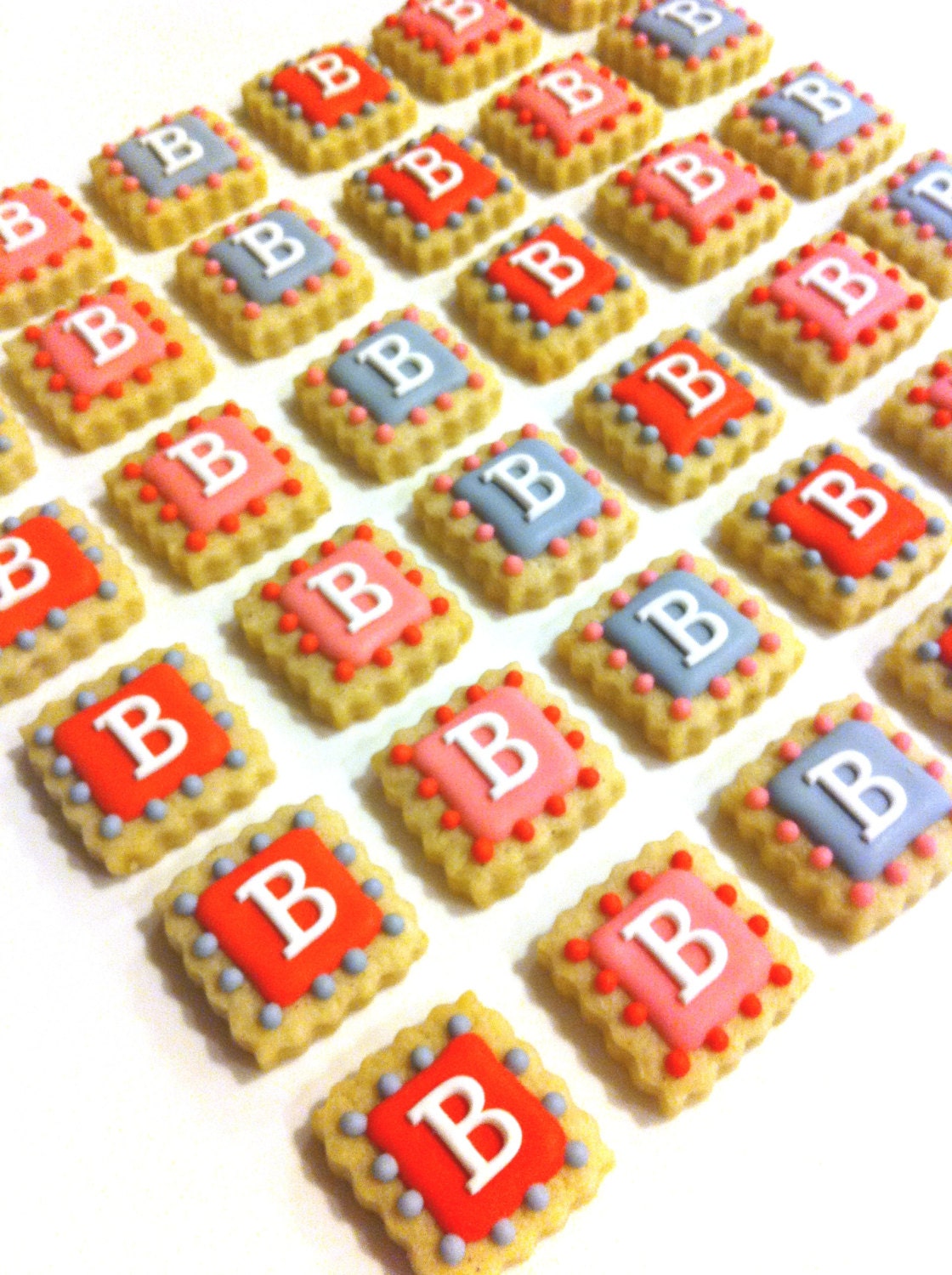 Monogram Cookie Tiles (6 dozen)