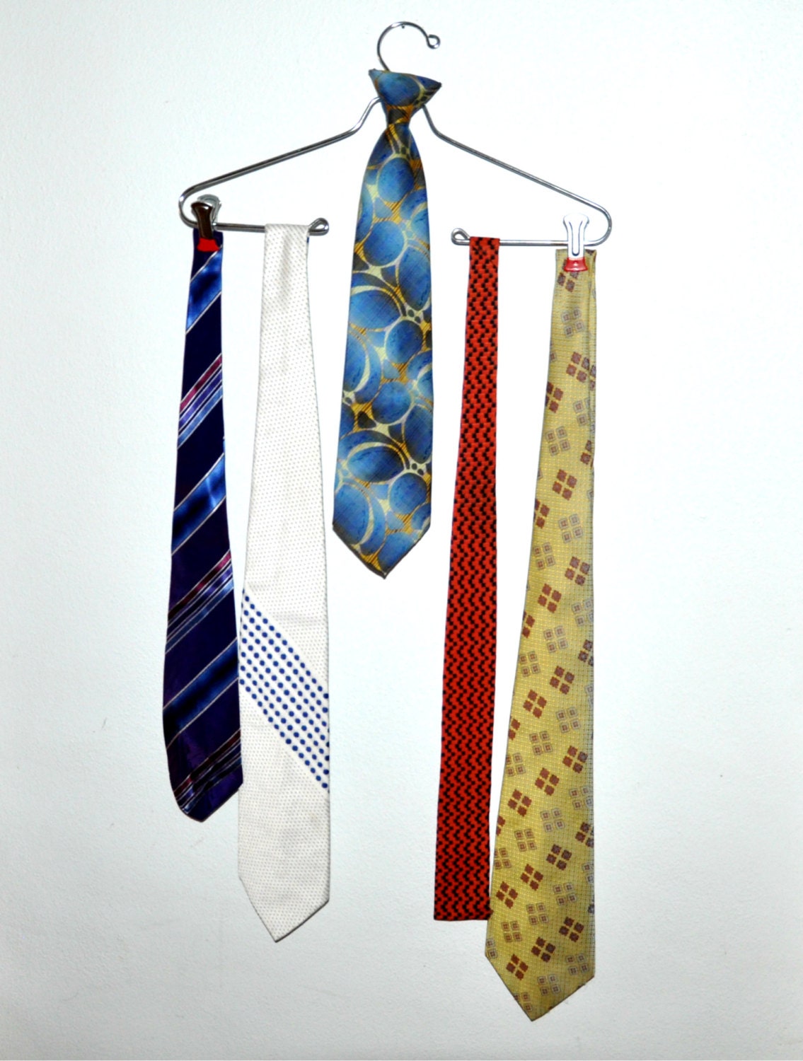 Vintage Lot Set of 5 Retro Ties