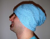 Slouch Beanie Slouchy Hand knitted Hat Knit Adult Man Teen Wool Warm Winter Chunky Gift