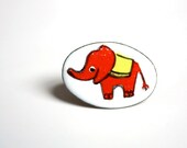 Vintage Baby Elephant Brooch
