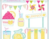 Lemonade Stand - Cute Digital Clipart for Commercial and Personal Use, Lemonade Summer Clipart Il_170x135