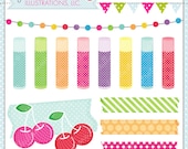 Chapsticks Cute Digital Clipart for Commercial and Personal Use, Lipbalm Chapstick Cherry Cosmetic Clipart Il_170x135