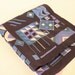 EQUATIONS 70s Cool Blues Geometric Abstract Square Scarf