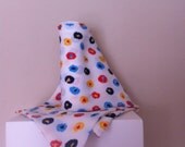 Vintage  scarf with multicolor print