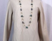 Cream Color Wool Knit "BLEEKER ST" Dress 60's 70's Womenswear Women's Clothing