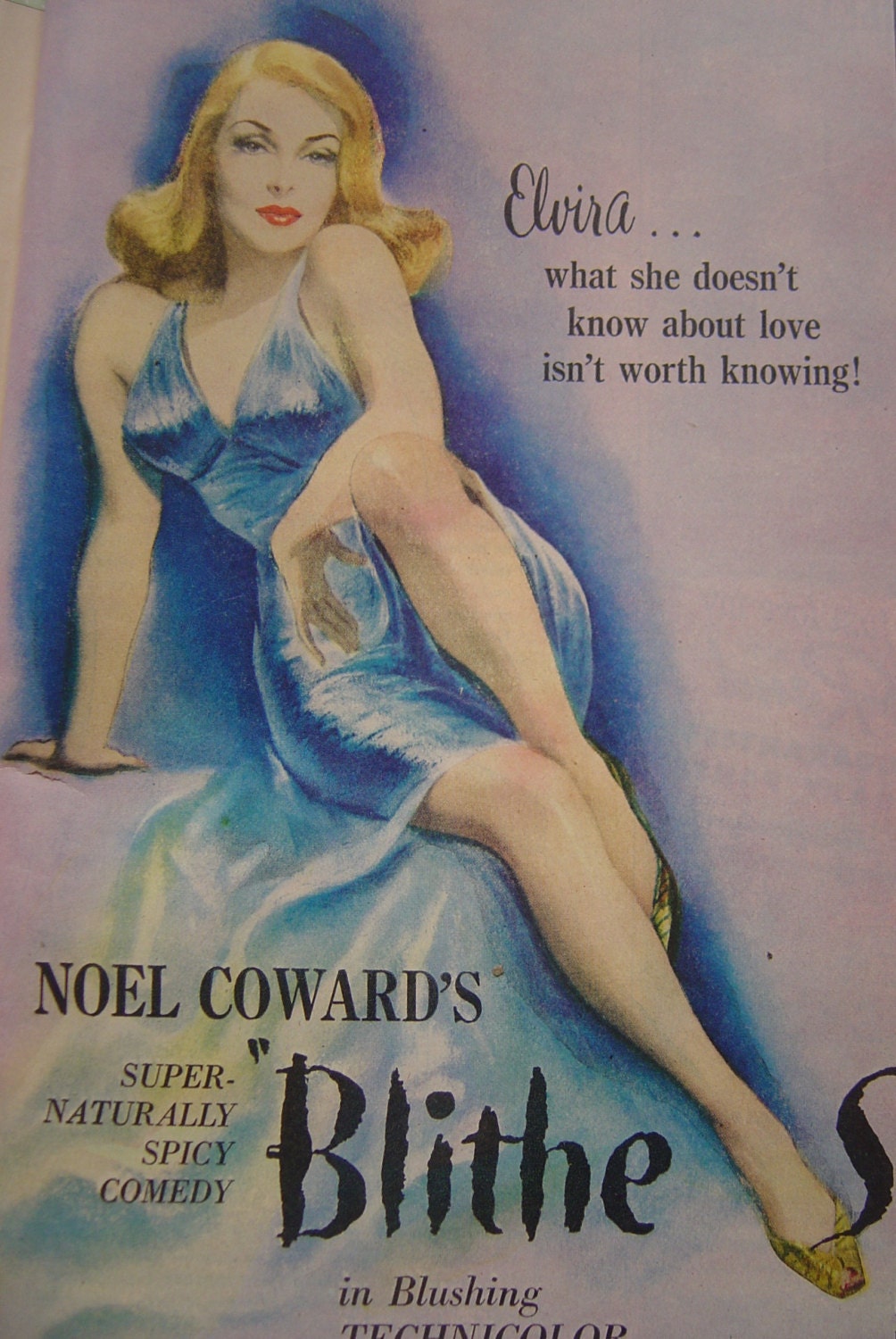 1946 Movie ad for Noel Coward's Blithe Spirit - Pinup