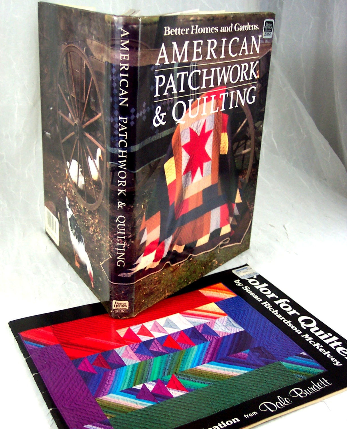 Books "American Patchwork and Quilting"  and "Color for Quilters" Vintage Quilting Books