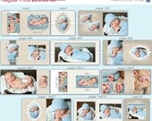 ON SALE 0350 10x10 Photoshop PSD Book Album Template - Taylor- Perfect for Wedding, Birth, Baby, Children, Engagement - Exact Size, Whcc or