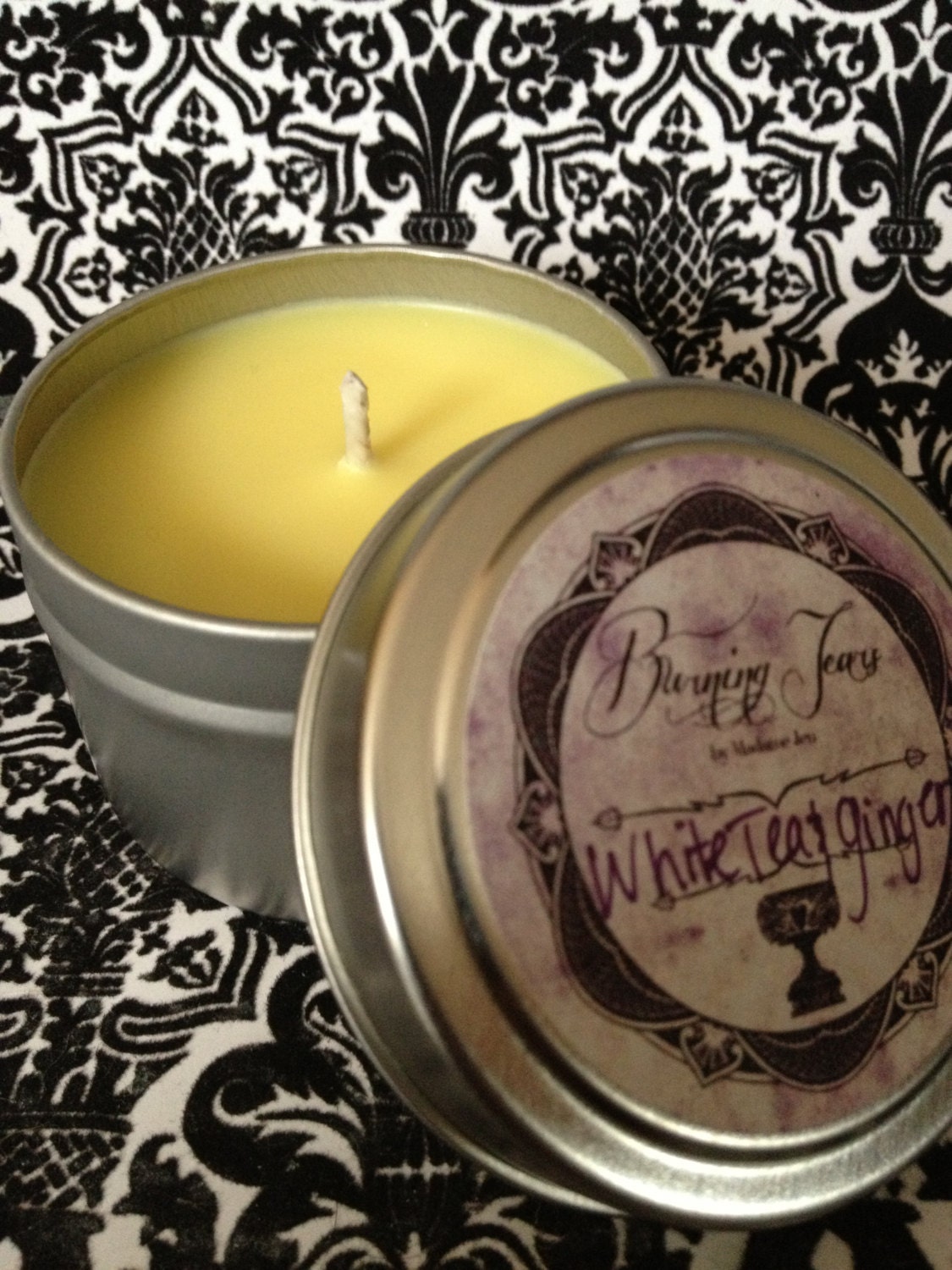 White Tea & Ginger - 4oz Tin All Natural Soy Candle
