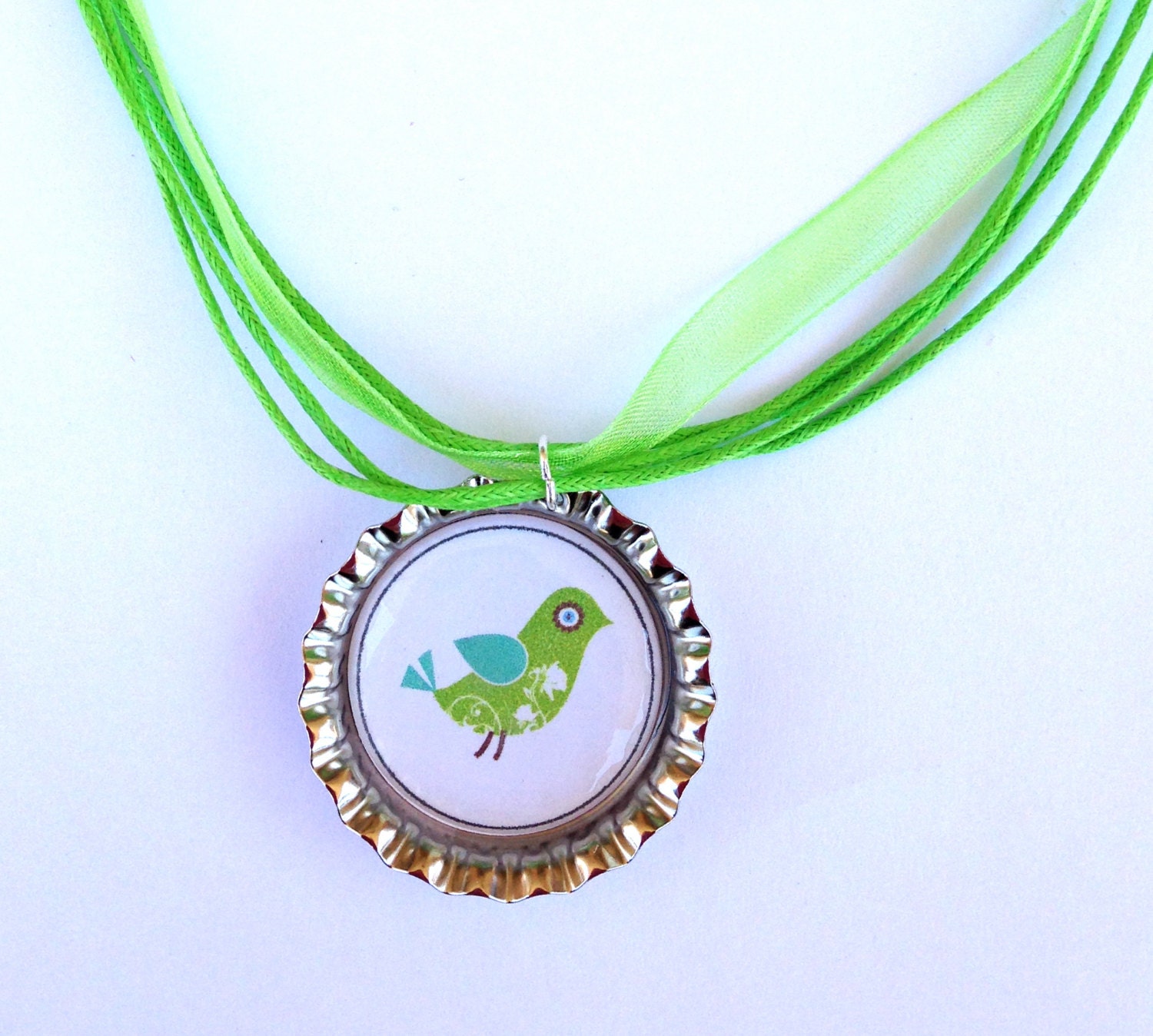 Bottle Cap Pendant Necklace